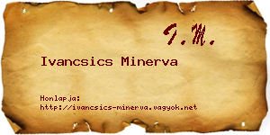 Ivancsics Minerva névjegykártya